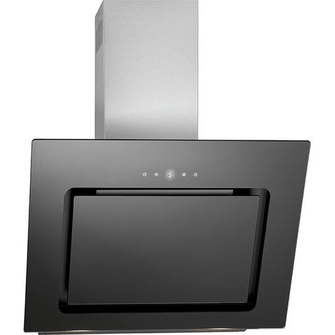 Hotte inclinée 60 cm avec éclairage LED – Ventilation par le bord – Débit 603 m³/h – 3 niveaux de puissance – Minuterie et filtre à graisse – Bomann