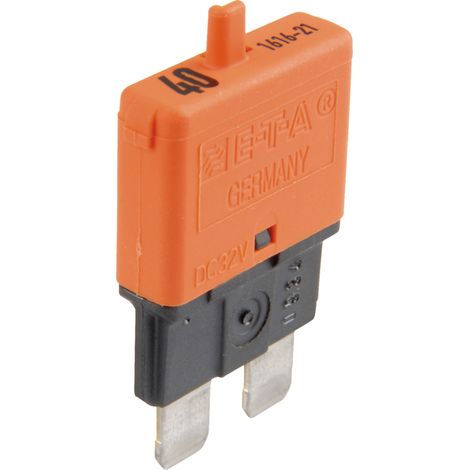 Interruttore automatico da 32 V 40 A con pulsante di ripristino, arancione