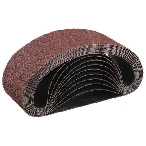 Ulisem Schleifband 75 x 533 mm, 10 Stück, Körnung 40, Schleifbandset (1/4)
