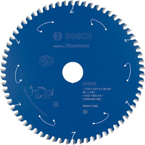 Lame de scie circulaire Bosch Expert pour l'aluminium pour scies à batterie 210 x 2/1,4 x 30 66 dents (1/5)