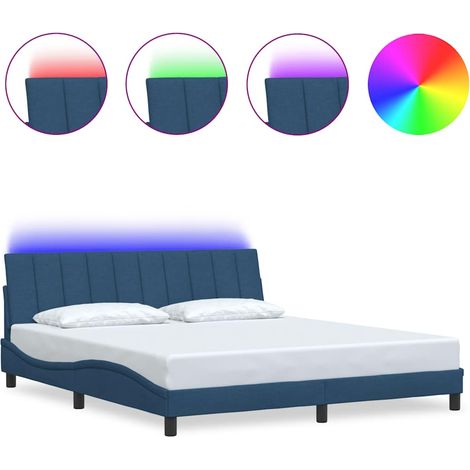 Maison Exclusive - Giroletto senza Materasso Hanko Blu 180x200 cm in Tessuto