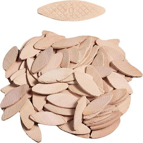 100 Pièces Lamelles D’assemblage , Chevilles Plates en Hêtre, pour Panneaux de Particules et Bois Massif (1/5)