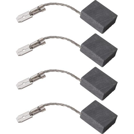 Lot de 4 Balais de Charbon de Rechange 316055220 0,23" de Largeur 0,487" de Hauteur 0,58" de Longueur Compatible avec La Meuleuse d'angle WEP 15-150 15 Mm X 12,5 Mm X 6 Mm (1/5)