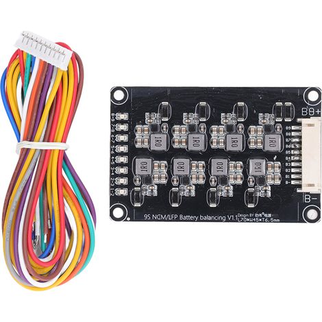 Batterie Active Equalizer 9s, équilibreur universel pour cellules Li Ion LiFePO4, carte de régulation de tension pour packs batterie (1/5)
