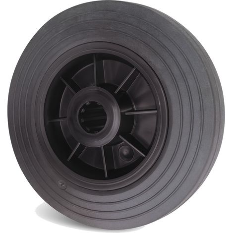 Roue Manutal bandage caoutchouc noir 200mm - GUITEL HERVIEU - 700185