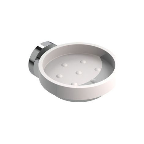 PORTA SAPONE MOD. CLASS- Cromo cm 10 x h.5 x 11,8- METAF- pezzi 1 (1/2)