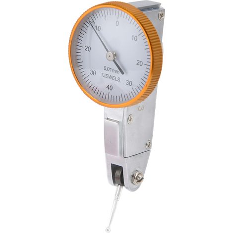 Indicateur à cadran 0-0,8 mm, jauge de mesure à levier en acier de haute précision avec clip en queue d'aronde (1/5)