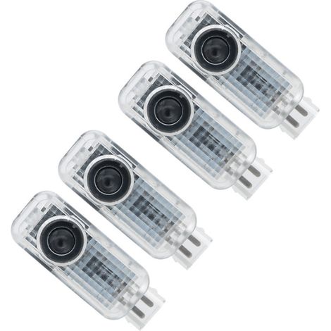 Projecteur Lumineux Porte Voiture - Projection Sol Anneau 4 Pièces - Pour Éclairage Accueil Porte Voiture - Compatible Universel - 4 Unités