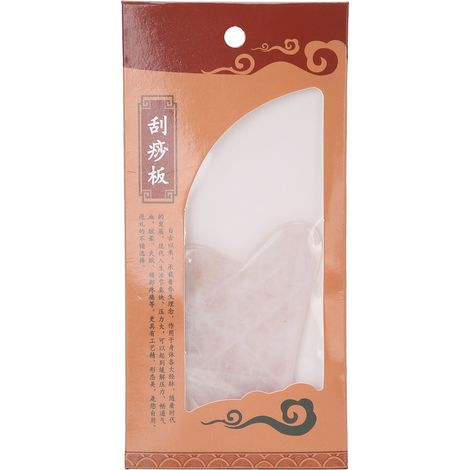 Outil de Gua Sha en Quartz Rose pour Visage et Corps - Massage Thérapeutique Portable en Forme de Cœur (1/5)