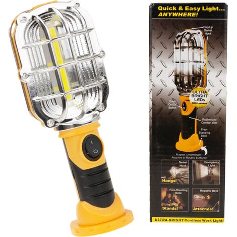 TG56630 Professionelle Werkstattlampe mit Hakenmagnet, LED-Kanal, AAA, R6 (1/5)