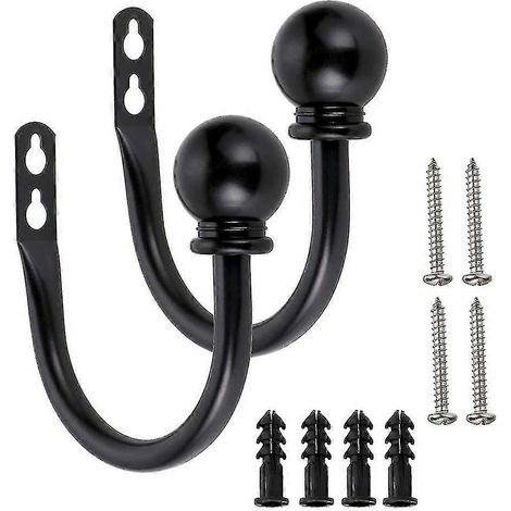 Paar Metall-Gardinenhaken, Retro-Wandmontage, U-Haken (1/5)