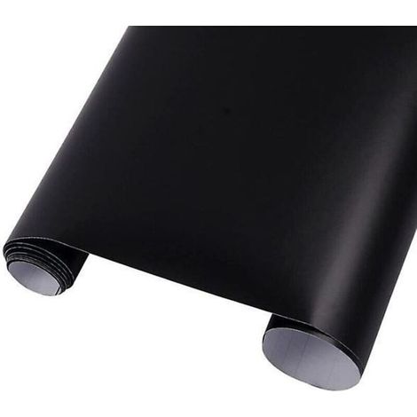 Film vinyle noir mat avec technologie de libération d'air - 30 x 100 cm - Idéal pour les applications automobiles extérieures (1/5)