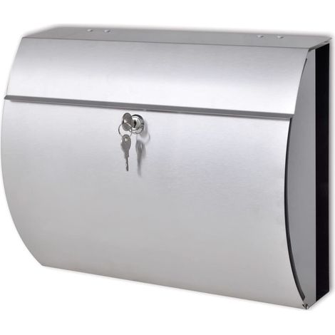 Stainless Steel Mailbox vidaXL