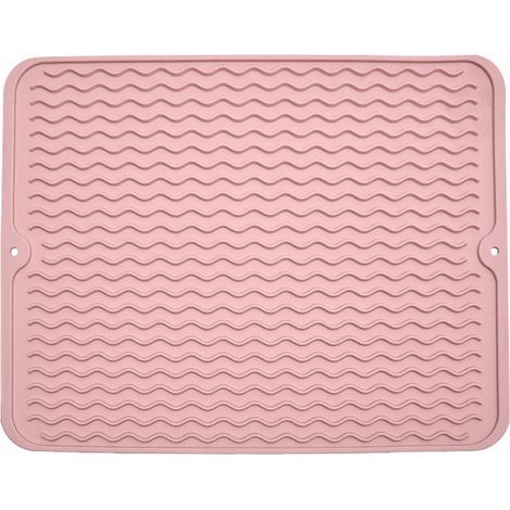 Tapis En Silicone - Tapis De Séchage Vaisselle - Tapis Antidérapant Pour Comptoir Cuisine Évier Réfrigérateur Tiroir - 450 °F - 1 Pièce (1/5)