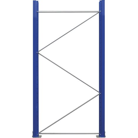 eurokraft pro, Échelle de rayonnage à palettes, démontée, bleu