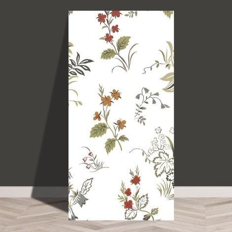 Lot de 10 papiers peints contemporains effet marbre imperméables 30x60cm, autocollants amovibles motif floral pour décoration (1/5)