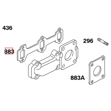Guarnizione originale motore rasaerba tagliaerba tosaerba BRIGGS & STRATTON
