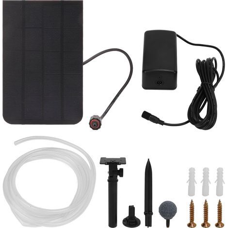 Bomba de oxígeno solar ligera de alta potencia de 2,5 W para pesca al aire libre y uso en piscinas (5 V) (1/5)