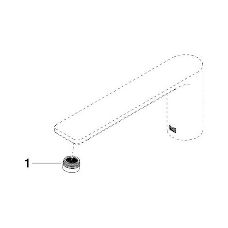 Dornbracht 90118401100-00 Bec de robinet Pièces de rechange