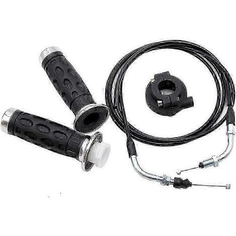 Poignée d'accélérateur universelle pour moto avec câble de 198 cm (78 pouces) pour 50 cm³, 80 cm³ et 125 cm³ (route). (1/5)