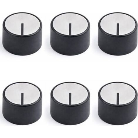 6 Pièces Bouton pour Cuisinière Gaz, Boutons Rotatifs Universels, 6 mm Bouton pour Réchaud à Gaz, Bouton de Poêle pour Cuisinière à Gaz, pour Presque Toutes Les Cuisinières, Cuisinière à Gaz (1/5)