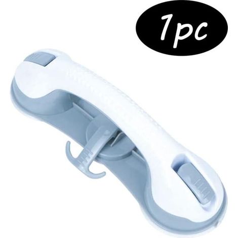 maniglia di sicurezza per doccia, maniglia di sicurezza per bagno, maniglia a ventosa, maniglia in plastica per vasca da bagno, barra di supporto a ventosa, maniglia per doccia con 3 ventose di sicure (1/4)