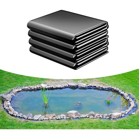 Bâche en PVC robuste pour piscine, noire, réutilisable, imperméable, idéale la maison, le jardin, construction, serre et d'autres applications - (1/5)
