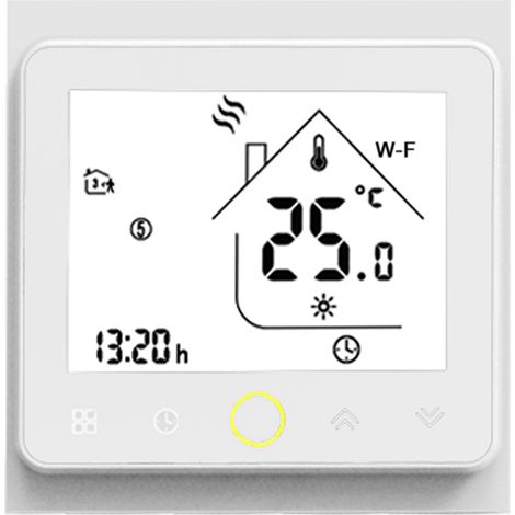 Wi-Fi Smart Thermostat Temperature Contrôleur Contrôle de l'application 5A compatible avec Alexa / Home Water Gas Thermostats pour - blanc (1/5)