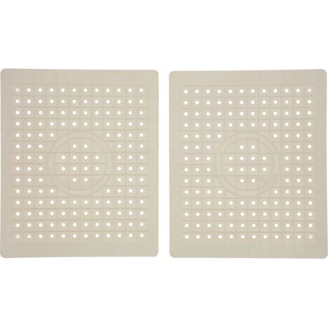 Alfombrilla para fregadero de cocina (2 unidades), material de goma apto para uso alimentario, antideslizante, fácil de limpiar, protector de fregadero para cocina. (1/5)