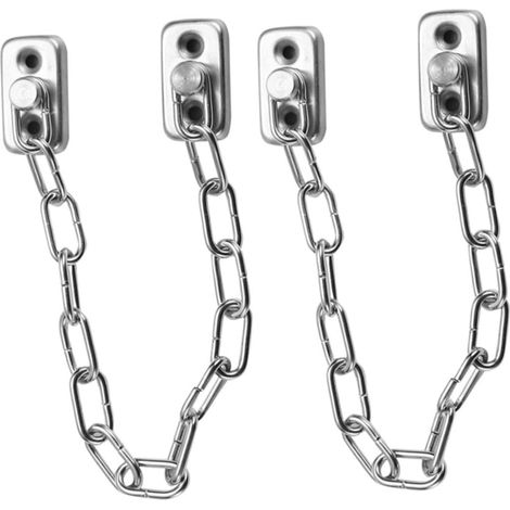 2pièces Serrure De Sécurité Pour Fenêtres Et Portes Lot De Verrous De Inoxydable Installation Facile Pour Sécurisation Domestique