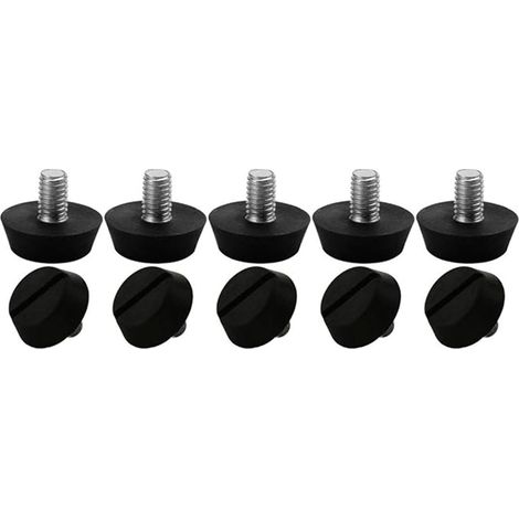 Pieds Réglables - Pieds Nivelants pour Meubles - Adaptés Tables Chaises Armoires Buffets Tabourets - Filetage M6 - Lot de 10 (1/5)