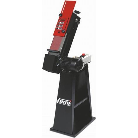 Lijadora industrial de banda inclinable FEMI con soporte - Trifásica 900W Banda 120 x 1500 mm - 8266132