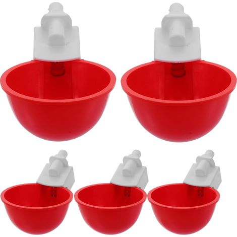 Gobelets D'abreuvement pour Poulets, Abreuvoir Automatique en PP, Sortie d'eau Automatique, Démontable pour Nettoyage, 1 Lot pour Poules et Cailles (1/5)