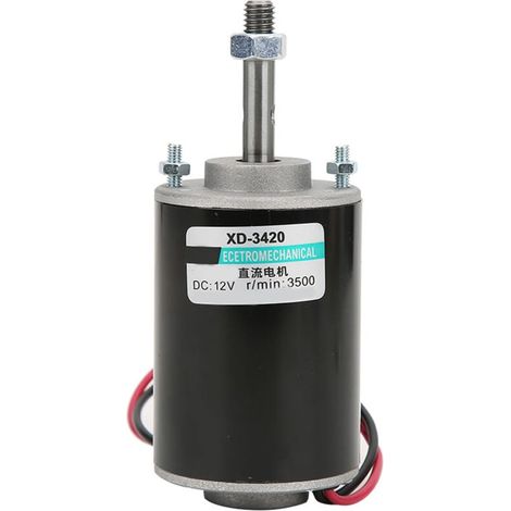 12/24 V XD-3420 30 W Permanentmagnet-Gleichstrommotor, Hochgeschwindigkeit, Cw/Ccw-Permanentmagnetmotor, Hochgeschwindigkeits-DIY-Generator (3500 U/min (12 V)) FLITI (1/4)