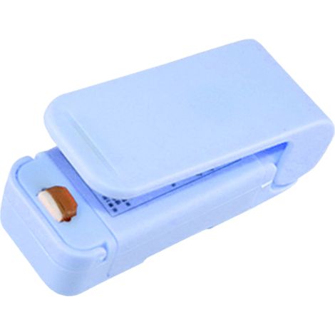 Machine portative de thermoscellage de ménage de presse manuelle de scelleuse de sac pour des sacs d'emballage de casse-croûte de Fruits secs de nourriture bleu (1/5)