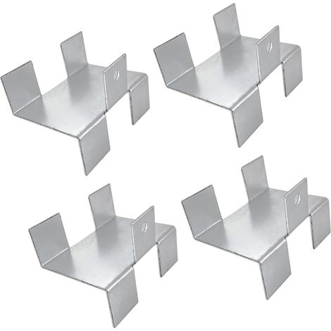 Filiyano-4 clips de fixation en acier au carbone pour panneau de gravier, faciles à installer (1/5)