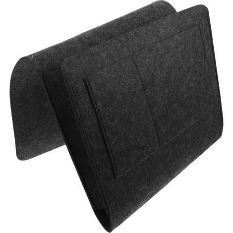 Organizador colgante para mesita de noche, pequeño organizador de fieltro con múltiples bolsillos para el teléfono. (1/5)