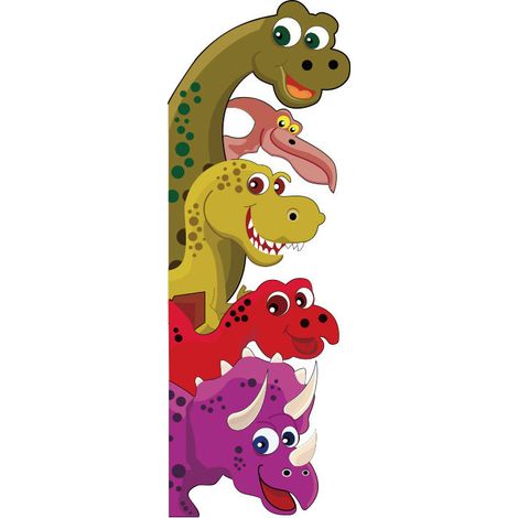 Niedliche Dinosaurier-Wandaufkleber fürs Wohnzimmer