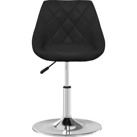 Maison Exclusive - Esszimmerstühle 4 Stk. Schwarz Kunstleder (1/5)