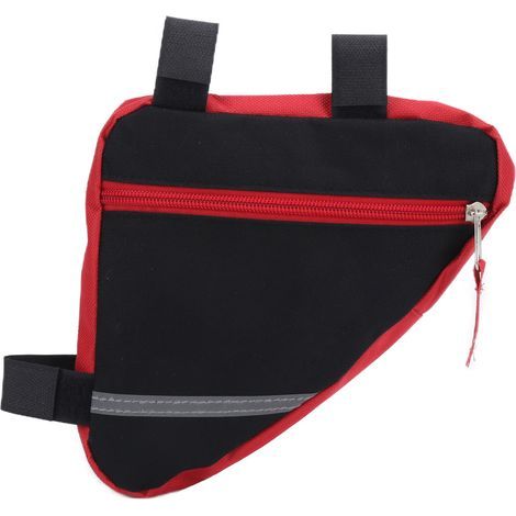 Sacoche de Vélo en Nylon Résistant, Triangle Rouge pour Randonnée et Vélotaf (1/5)
