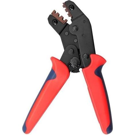 Pince à sertir à cliquet, pince à sertir pour cosses pré-isolées, pince à sertir pour cosses AWG22-16, pince à cosses plates pour connecteurs 0,5-1,5 mm² pour électriciens bricoleurs (1/3)
