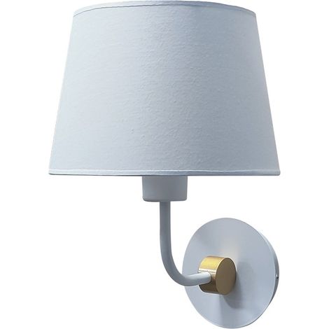 Aplique de pared "Solor" (1xE27) – Blanco/Oro (1/4)
