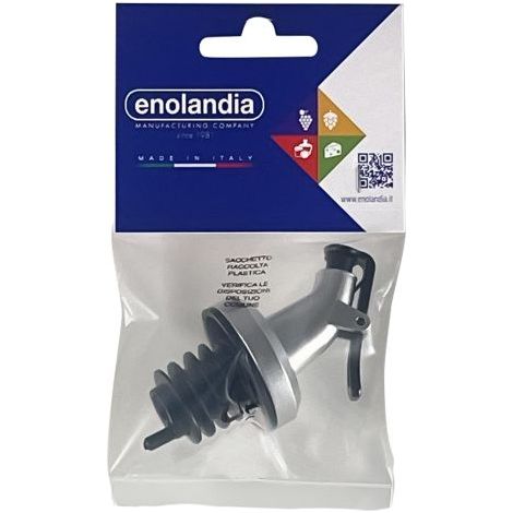 TAPPO VERSATORE CON COPERCHIO 8,5 x 3,5 cm - nero