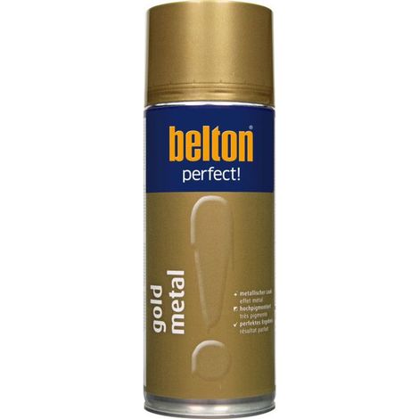 Bombe de peinture - Or métal - Tous supports - Belton Perfect - 400ml