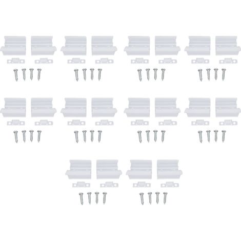 Loquet de porte coulissante à miroir, 20 pièces, serrure à miroir transparente pour Camping-Car et véhicule de Camping (1/5)