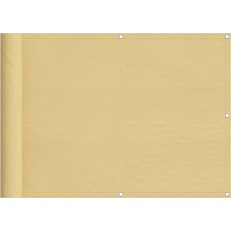 Écran de balcon，Brise Vue de terrasse，Toile de Balcon sable 75x500 cm 100% polyester oxford CFW837827 (1/5)