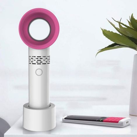 Ventilateur Sans Pales - Rechargeable USB - 3 Vitesses - Indicateur LED Blanc Rouge - Portable Mini Refroidisseur - 1 Pièce (1/5)