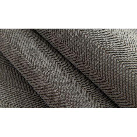Housse De Canapé - Tissu Chenille Chevron - Protection Contre Les Taches Et Poils D'animaux - Pour Canapé 3 Places - Couleur Gris Foncé - 1 Pièce (1/5)