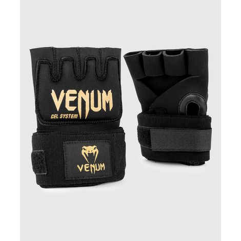Bandages de boxe Venum Gel Kontact - Bandages en gel noir/doré M (1/4)
