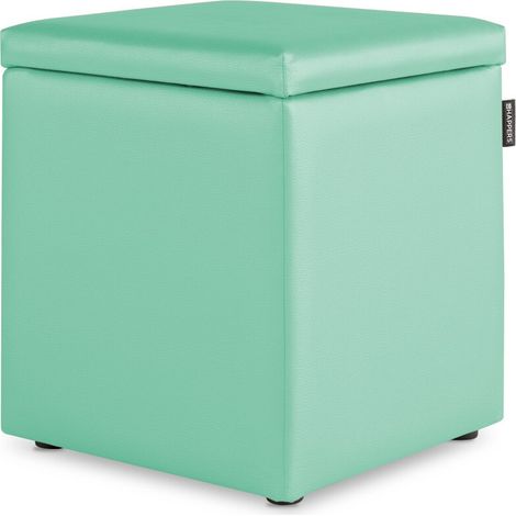 Pouf Cube Rangement Similicuir Menthe 1 UNITÉ Menthe (1/4)